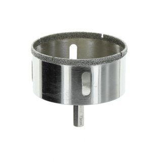 Diamant Bohrkrone 6-Kant Ø 73 mm Keramik Nassschnitt Fliesenbohrer Glasfliese