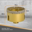 Diamantbohrkrone Winkelschleifer M14 Aufnahme 90 mm