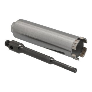 Diamant Bohrkrone Nutzlänge 180 mm Ø 52 mm SDS plus Adapter lang