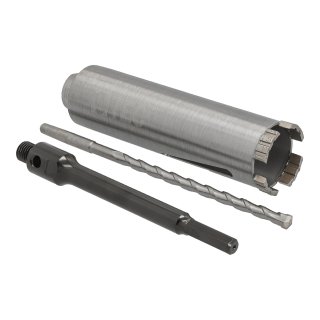 Diamant Bohrkrone Nutzllänge 180 mm Ø 52 mm 6-kant Adapter lang mit Zentrierbohrer