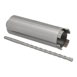 Diamant Bohrkrone M16 Aufnahme Nutzlänge 180 mm Ø 62 mm mit Zentrierbohrer