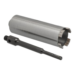 Diamant Bohrkrone Nutzlänge 180 mm Ø 62 mm SDS plus Adapter lang
