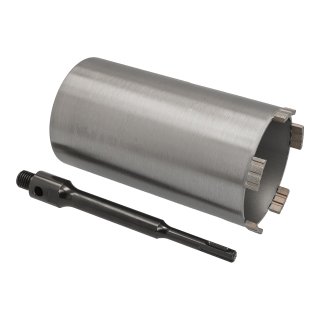 Diamant Bohrkrone Nutzlänge 180 mm Ø 102 mm SDS plus Adapter lang