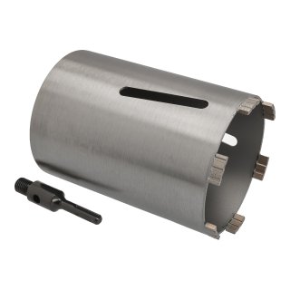 Diamant Bohrkrone Nutzlänge 180 mm Ø 132 mm SDS plus Adapter kurz