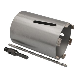 Diamant Bohrkrone Nutzlänge 180 mm Ø 132 mm 6-kant kurz mit Zentrierbohrer