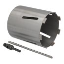 Diamant Bohrkrone Nutzlänge 180 mm Ø 162 mm SDS plus Adapter kurz mit Zentrierbohrer