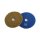Trocken-Nass-Schleifpad 100 mm mit Klettverschluss K 50 / blau / Sanierungsschliff